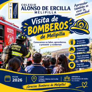 Visita de Bomberos en Melipilla